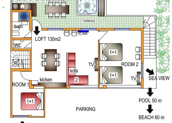 House Bellavista With Hot Pool Daire *