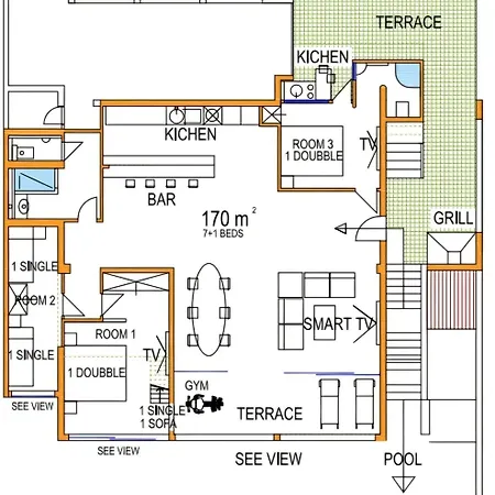 Апартаменти House Bellavista With Hot Pool